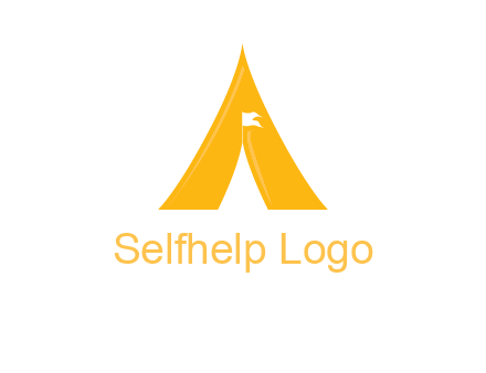 letter a tent icon
