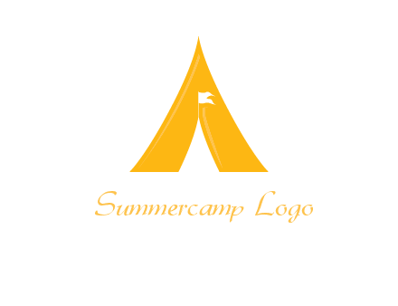 letter a tent icon