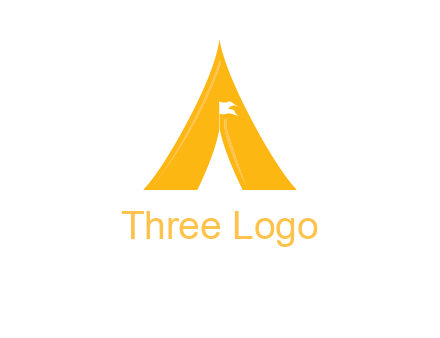 letter a tent icon