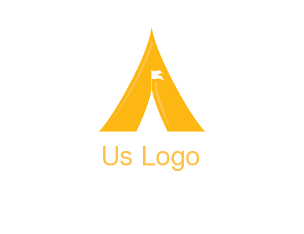 letter a tent icon