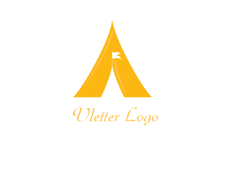 letter a tent icon