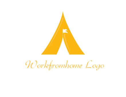 letter a tent icon
