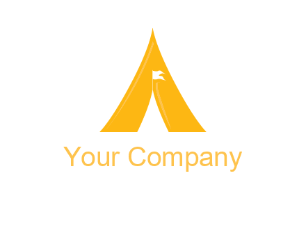 letter a tent icon