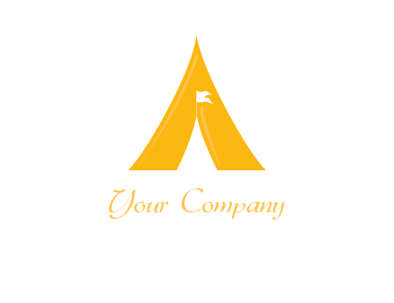 letter a tent icon