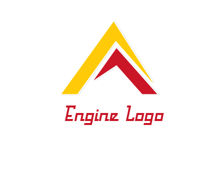 letter A mountain logo