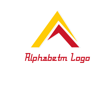 letter A mountain logo
