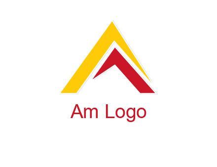 letter A mountain logo