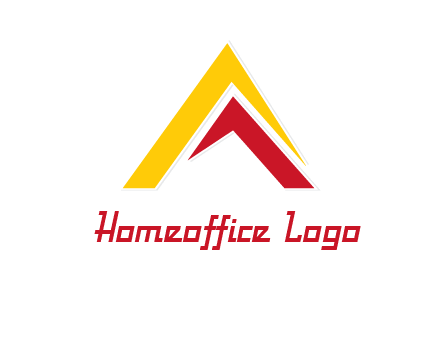 letter A mountain logo