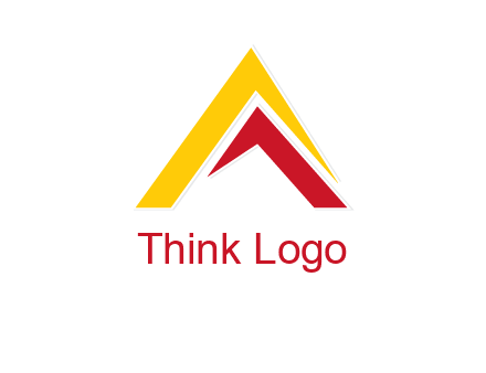letter A mountain logo