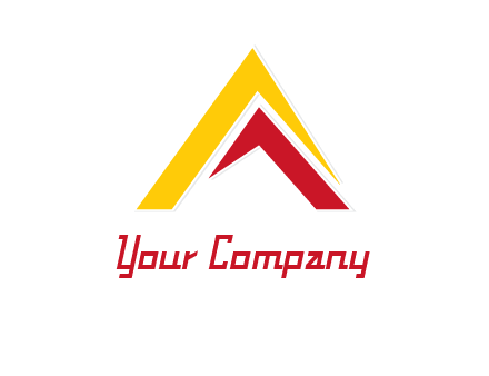 letter A mountain logo