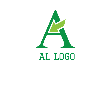 letter A arrow logo