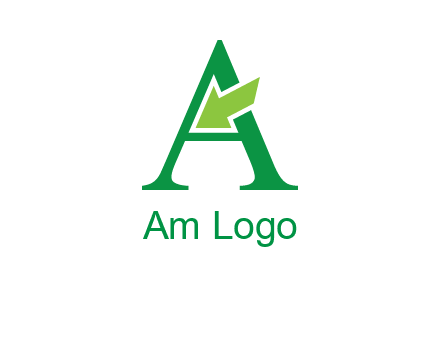 letter A arrow logo