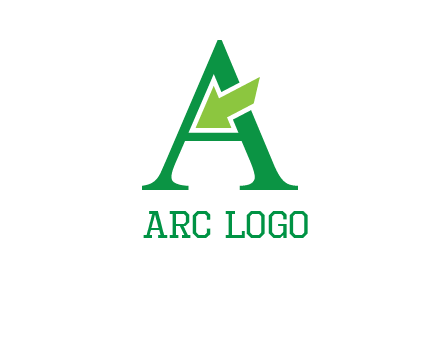 letter A arrow logo