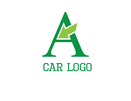letter A arrow logo