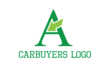 letter A arrow logo