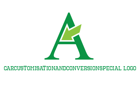 letter A arrow logo