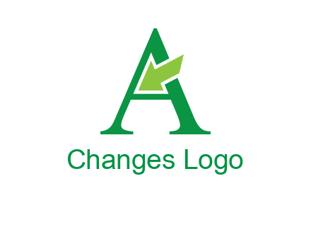 letter A arrow logo