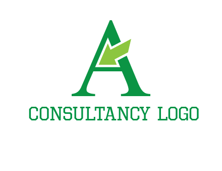 letter A arrow logo