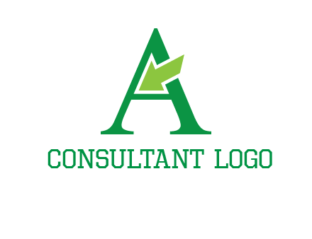 letter A arrow logo