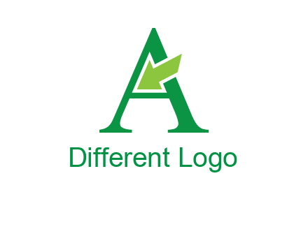 letter A arrow logo