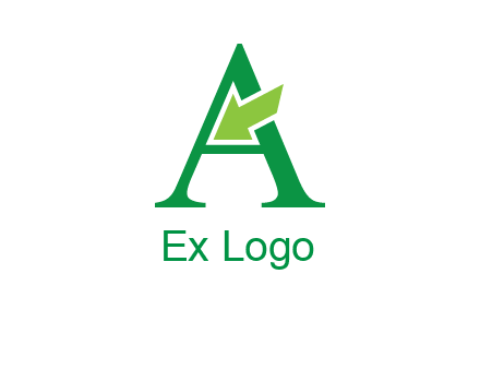 letter A arrow logo