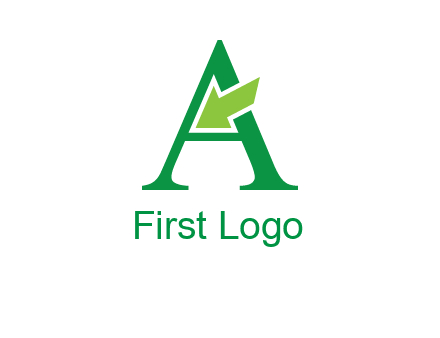 letter A arrow logo
