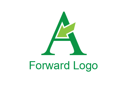 letter A arrow logo