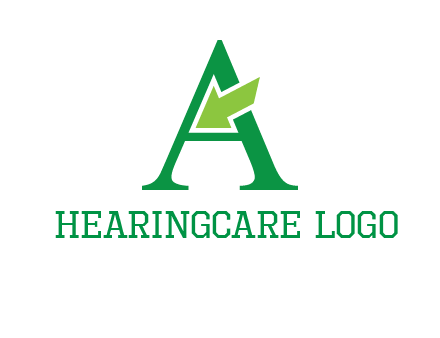 letter A arrow logo