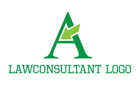 letter A arrow logo