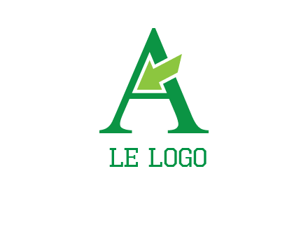 letter A arrow logo
