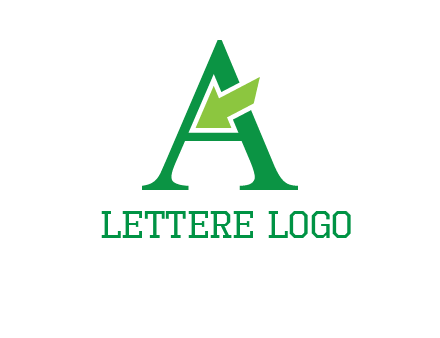 letter A arrow logo