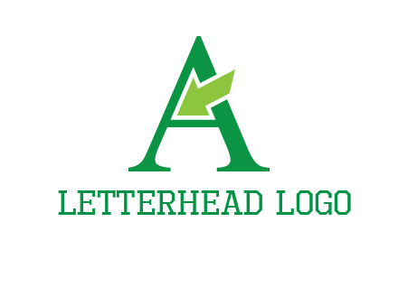 letter A arrow logo
