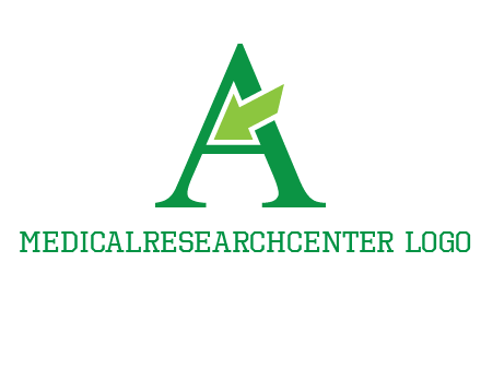 letter A arrow logo