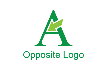 letter A arrow logo