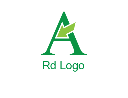 letter A arrow logo