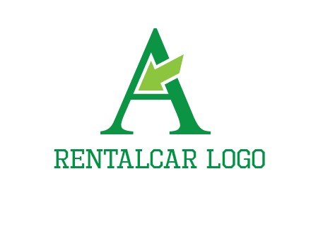 letter A arrow logo