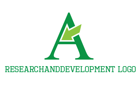 letter A arrow logo