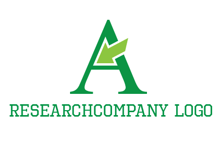 letter A arrow logo