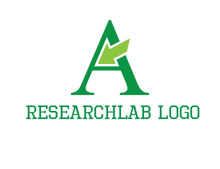 letter A arrow logo