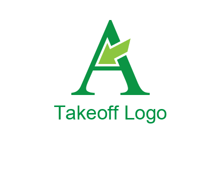 letter A arrow logo