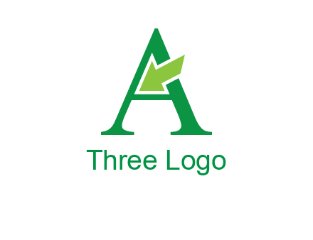 letter A arrow logo