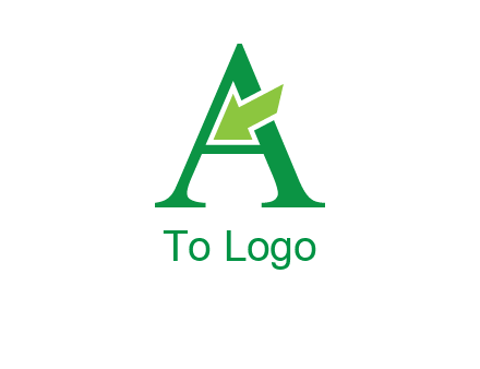 letter A arrow logo