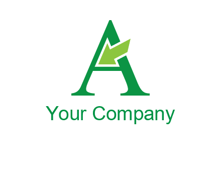 letter A arrow logo