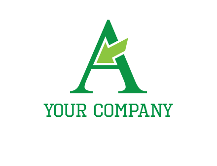 letter A arrow logo