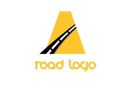 letter A road logo