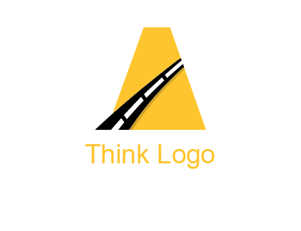 letter A road logo