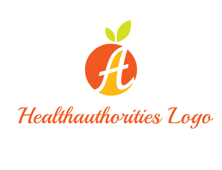 letter A in fruit logo