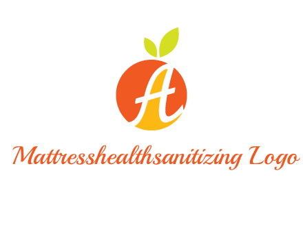 letter A in fruit logo