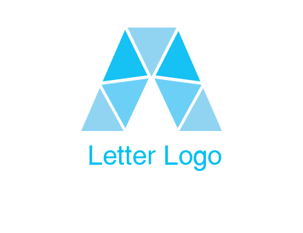 triangles Letter A logo