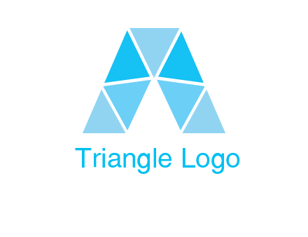triangles Letter A logo